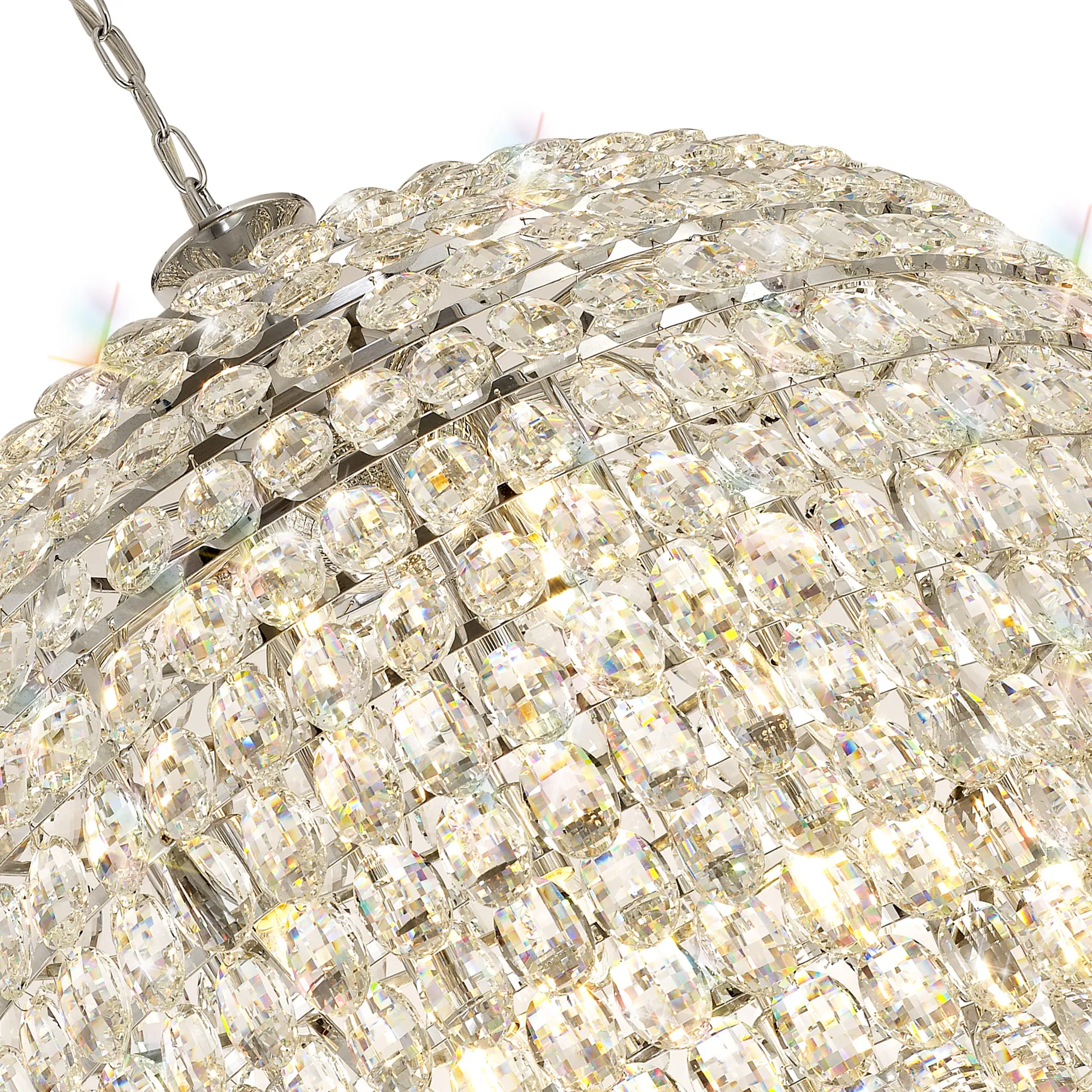 Coniston Pendant 16 Light (46kg) Polished Chrome IL32809  Diyas Coniston Polished Chrome